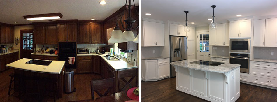 Before and After Cary Kitchen Remodel