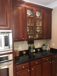 Older Style Brown Cabinets